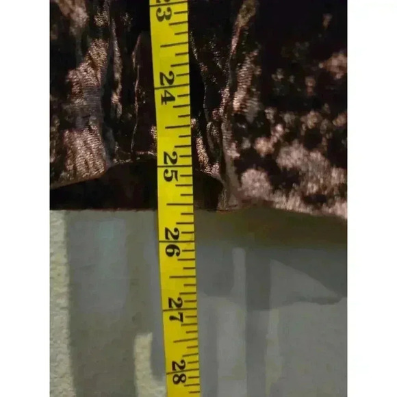 LOFT Women's XL Purple Crushed Velvet Square Neck Blouse - Picture 6 of 8